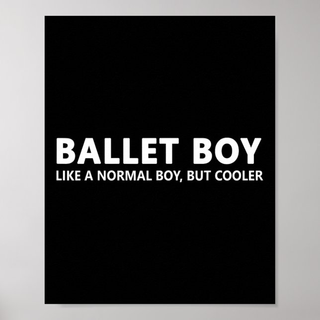 Funny Ballet Boy Music Ballet Boy Poster (Framsidan)