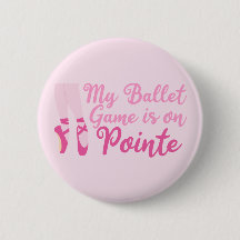 Funny Ballet Dancer Pun Ballerina Rosa Tofflor