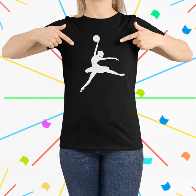 Funny Ballet luft dancer T Shirt (Elevate your style with our fusion of grace and game in the 'ballerina dunk' tee for women.)