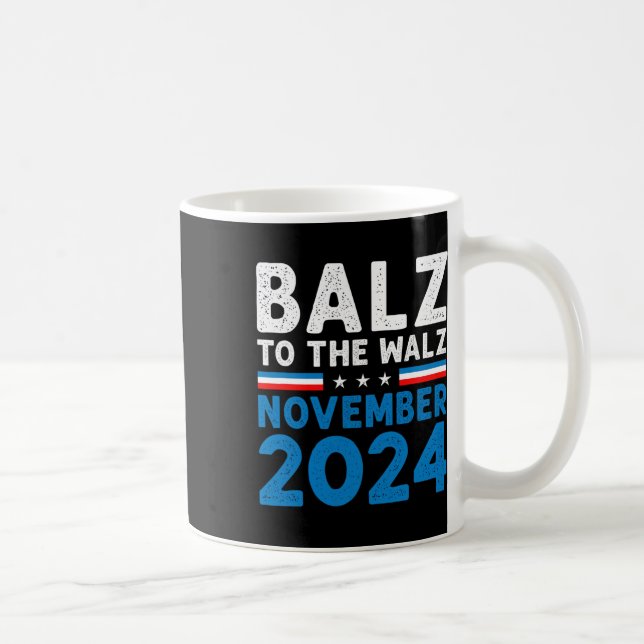 Funny Balz till Walz Kamala Harris Tim Walz 2024 Kaffemugg (Höger)