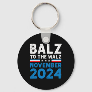 Funny Balz till Walz Kamala Harris Tim Walz 2024 Nyckelring