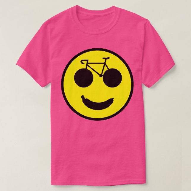 Funny Banana Bike Smile T Shirt (Design framsida)