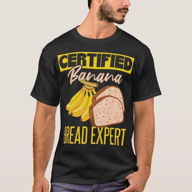 Funny Banana Bread Älskare T Shirt (Framsida)