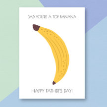Funny Banana Fars dag Card