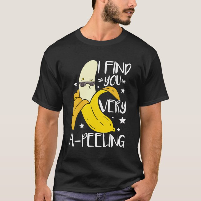 Funny Banana Fruit Älskare T Shirt (Framsida)