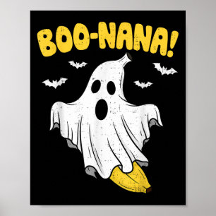 Funny Banana Ghost Boo Pun Halloween Costume Manar Poster