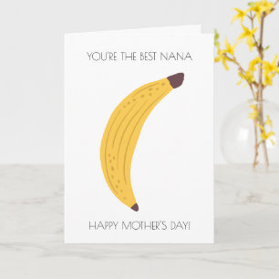 Funny Banana Mors dag Card Kort