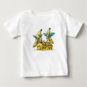Funny Banana och Bread Tecknad Kids T-Shirt
