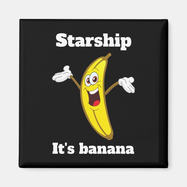 Funny Banana Quote2 Magnet (Framsidan)