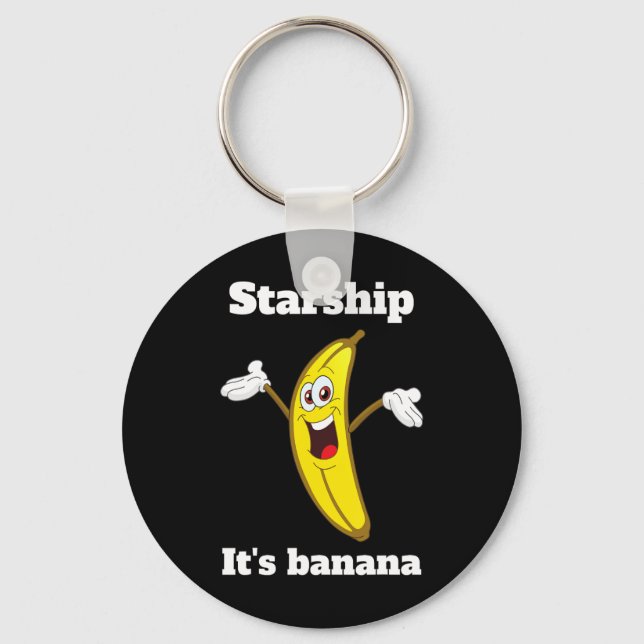 Funny Banana Quote2 Nyckelring (Framsida)