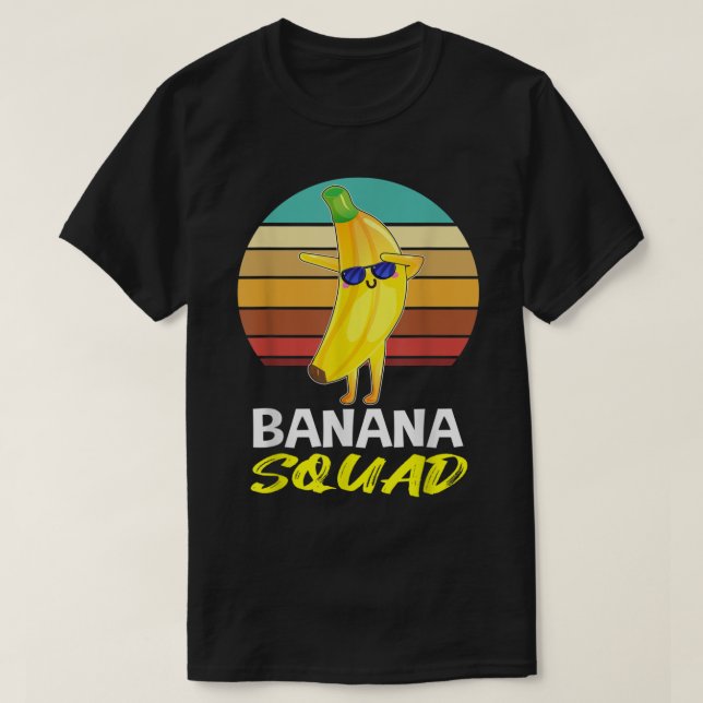 Funny Banana Squad Retro Design T Shirt (Design framsida)