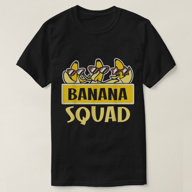 Funny BANANA SQUAD Shirt som är Bananas Halloween T Shirt (Design framsida)