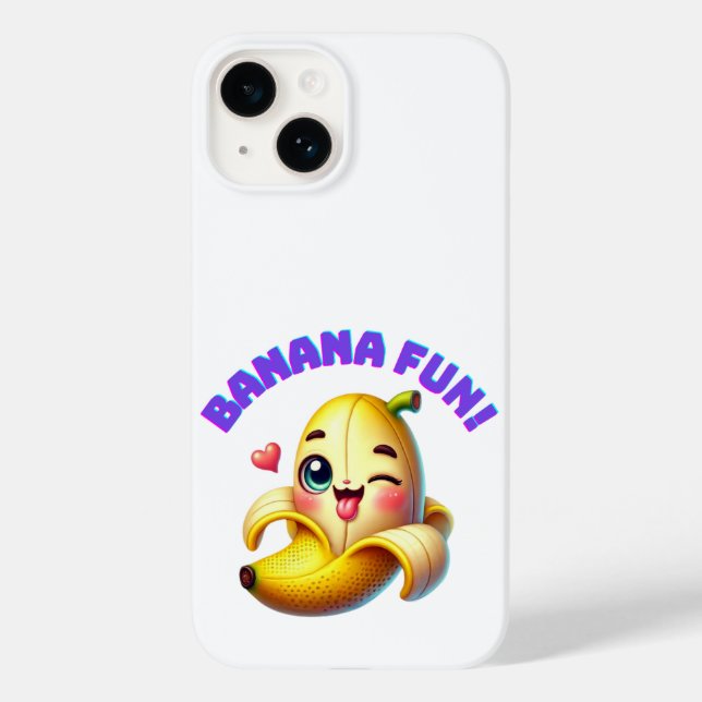 Funny Banana Winking Design för Roligt och Gi-spel (Baksida)