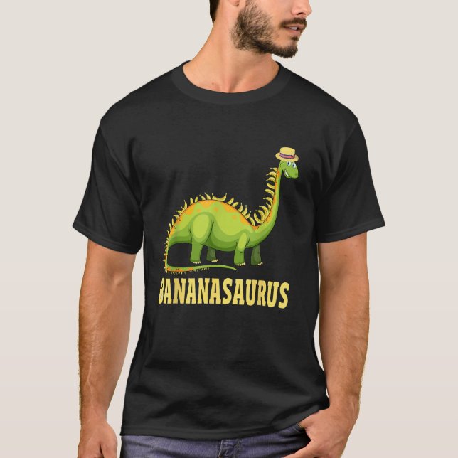 Funny Bananasaurus Apparel Dinos Banana Dinosaur T Shirt (Framsida)