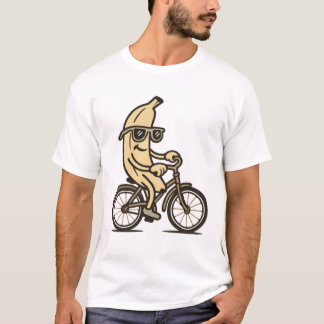 Funny banane and bike Cycling T Shirt