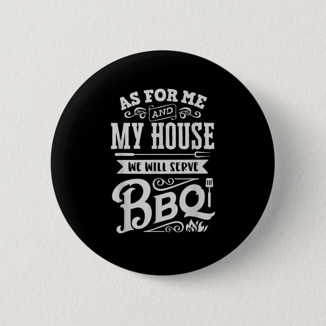Funny Barbecue Bbq Grilling Joke Grill Master Chef Knapp (Framsida)