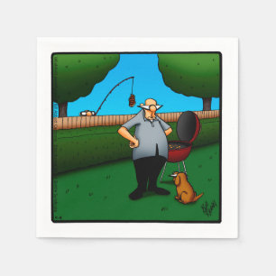 Funny Barbecue Cookout Napkins Pappersservett