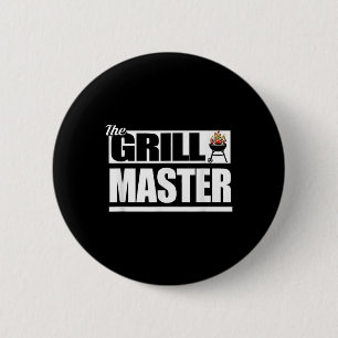 Funny Barbecue Grill Master Bbq Älskare Pub-b-q Gi Knapp