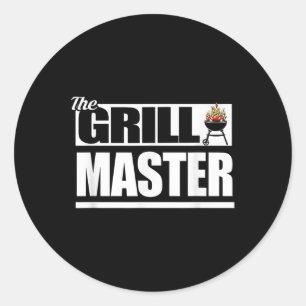 Funny Barbecue Grill Master Bbq Älskare Pub-b-q Gi Runt Klistermärke