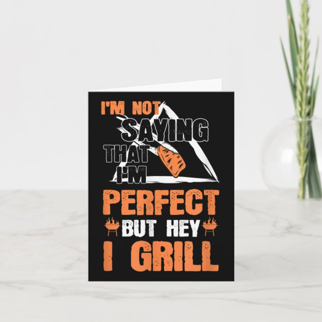 Funny Barbecue Pun Bbq Grilling Chef Suppories B Kort (Framsida)