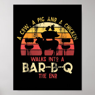 Funny Barbecue Rökt Kött Älskare Gift Idea Bbq _1 Poster