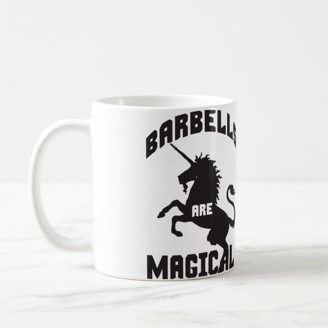 Funny Barbell Lipping Gym Humor Kaffemugg (Vänster)
