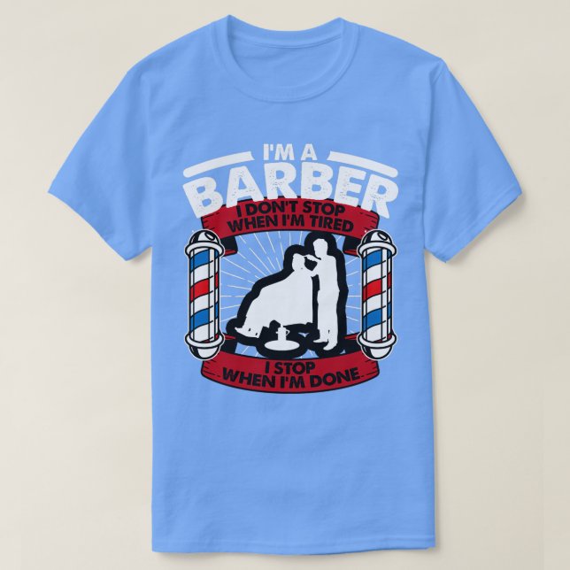 Funny Barber Gift Classic TShirt T Shirt (Design framsida)