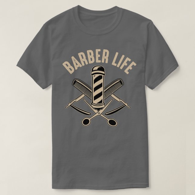 Funny Barber Quote Barber Life T Shirt (Design framsida)