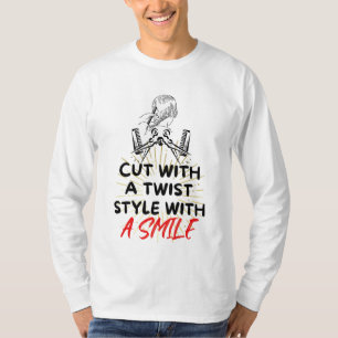 Funny Barber Quote Gift Barbershop Professioneller T Shirt