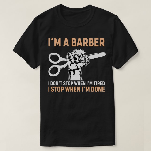 Funny Barber Quote Im A Barber T Shirt (Design framsida)