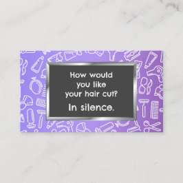 Funny 💇 Barber Visitkort