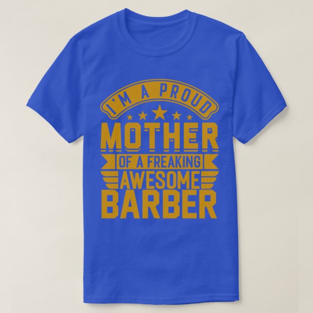 Funny Barber Women Proud T Shirt (Design framsida)