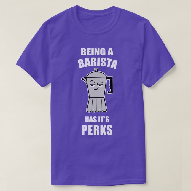 Funny Barista Coffee Älskare Design T Shirt (Design framsida)