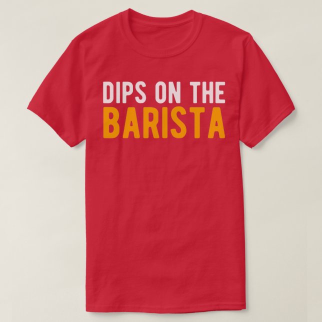 Funny Barista Coffee T Shirt (Design framsida)