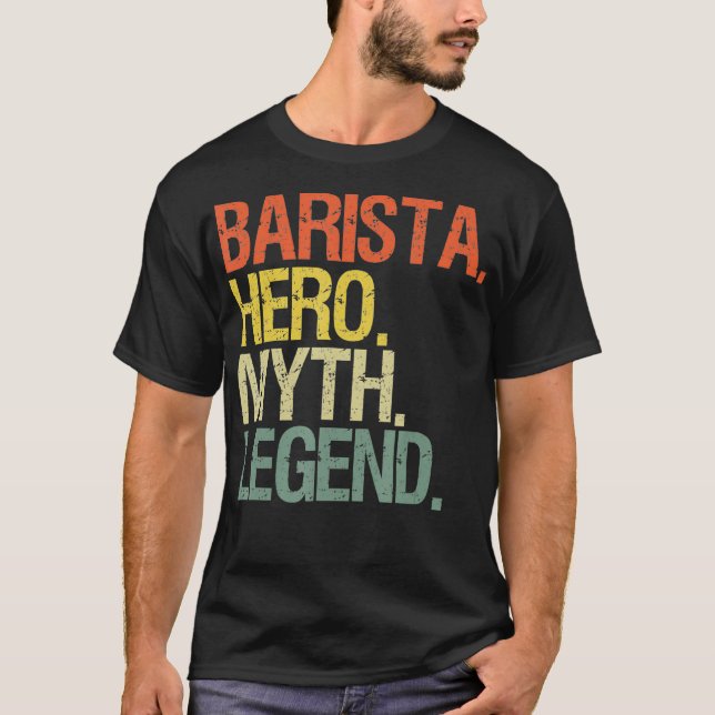 Funny barista t shirt (Framsida)