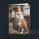 Funny Barn Uggla Birthday Önskemål för alla åldrar Kort<br><div class="desc">Skicka en hootvärdig överraskning med den här lustiga uggla-designen! Det är perfekt för alla som uppskattar sarkasm och ber på sin speciella dag. Generativt innehåll.</div>