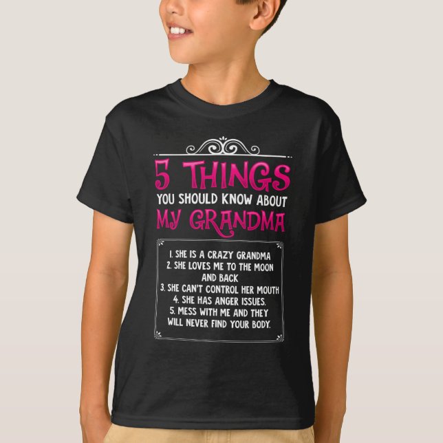 Funny Barnbarn Grandchildren Best Grandma T Shirt (Framsida)