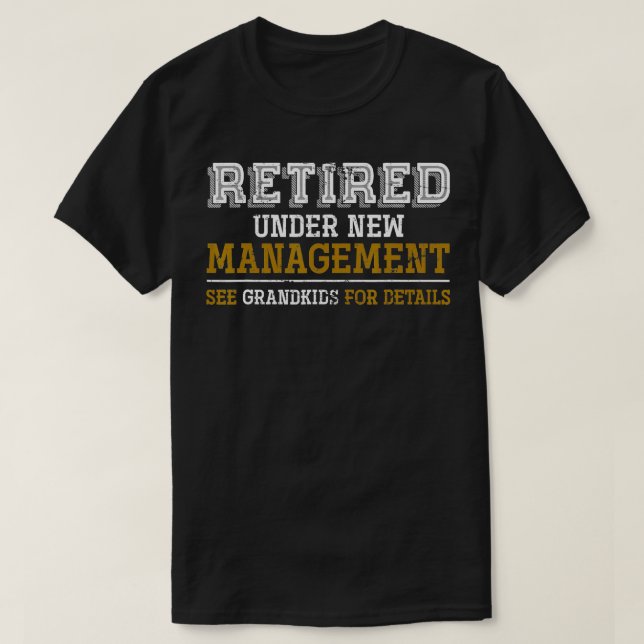 Funny Barnbarn Grandpa Pension Gift Retrött T Shirt (Design framsida)