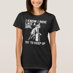 Funny Barrel Tävla for Women Rodeo Horse R.Acer G. T Shirt