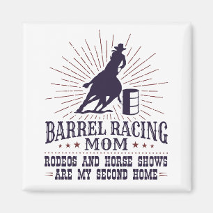 Funny Barrel Tävla Mamma Rodeos Second Home Magnet