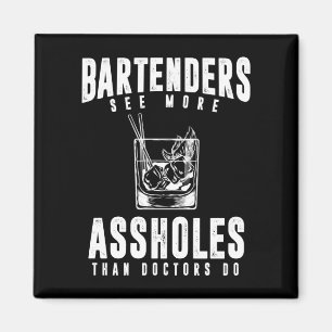 Funny Bartender Alcohol Mixer Barkeeper Joke Magnet