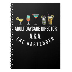 Funny Bartender Alcohol Mixer Barkeeper Jokes Anteckningsbok
