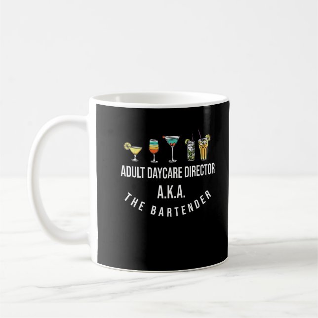 Funny Bartender Alcohol Mixer Barkeeper Jokes Kaffemugg (Vänster)