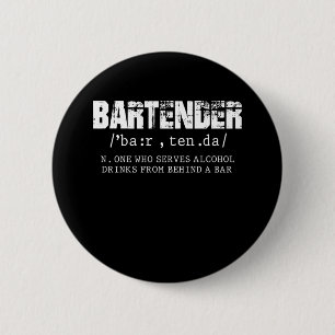Funny Bartender Alcohol Mixer Barkeeper Jokes Knapp