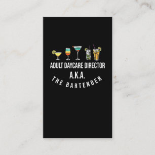 Funny Bartender Alcohol Mixer Barkeeper Jokes Visitkort