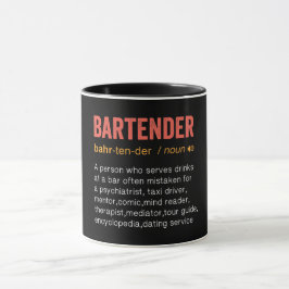 Funny Bartender-definition Mugg