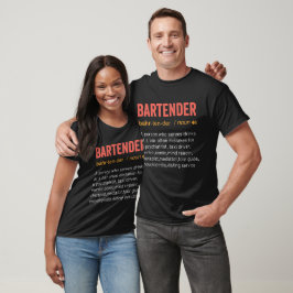 Funny Bartender-definition T Shirt