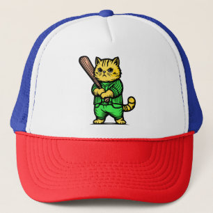 Funny Baseball Cat Keps