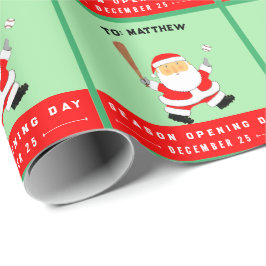 Funny Baseball Christmas Holiday Presentpapper