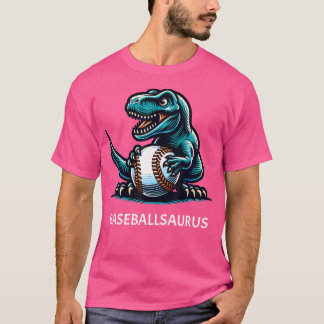 Funny Baseball Dinosaur Baseballsaurus T-Rex Baseb T Shirt